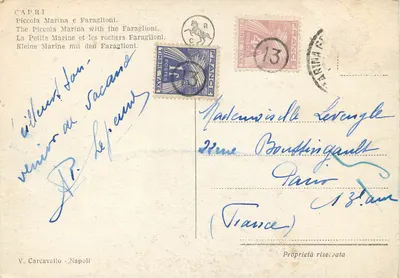 Kapri — Piccola Marina i Faraglioni — V. Carcavallo - Neapol — Rewers