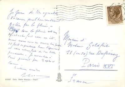 Capri - Marina Piccola - Scoglio delle Sirene e i Faraglioni — Vera Fotografia, n° 22297 — Verso