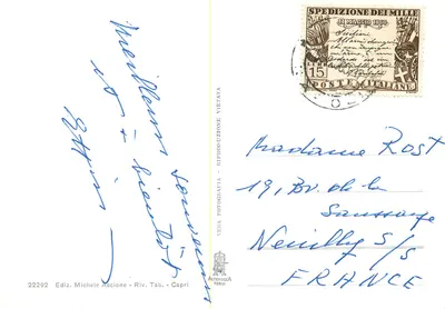 Capri — I Faraglioni — Wydawnictwo Michele Ascione, nr 22292 — Rewers