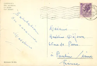 Cattolica - Plaża — widok plaży — Wydawnictwo Ri-Ma — Rewers
