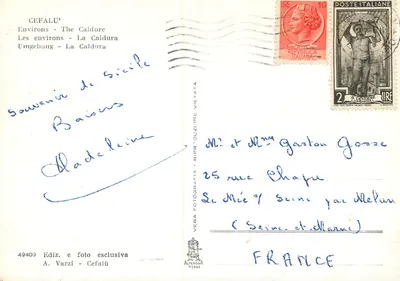 Cefalù - Dintorni - La Caldura — A. Varzi, Cefalù — Rewers