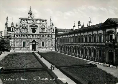 Certosa de Pavia - A Fachada e o Museu — Ed. Muzio, v.le G. D'Annunzio 9, Milão, n° 04