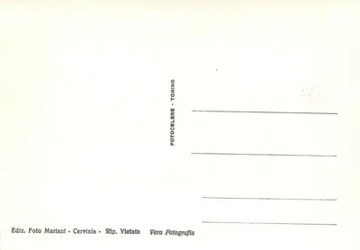 Cervinia - Breuil - Wysokości italo-szwajcarskiej przełęczy Plateau - Rosà m. 3500 - W tle Dôme du Mischabel m. 4554 — Rewers
