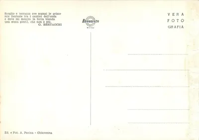 Chiavenna m. 330 — Rzeka Mera — Bromofoto Milan — Rewers
