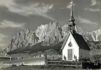 Capela de Pomagagnon — Dolomitas — Edições R. Constantini, n° 2-13