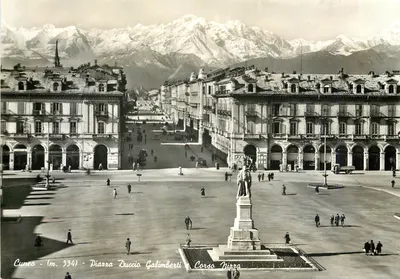 Cuneo - Piazza Duccio Galimberti e Via Nice — Ditta Cagliari - Torino, n° 534