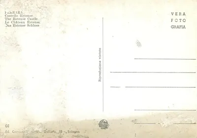 Ferrara - Zamek Estyjski — Wyd. Cartover, n° 01 — Rewers