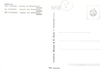 Florenca — Katedra — Kupola Brunelleschego (1420-34) — Rewers