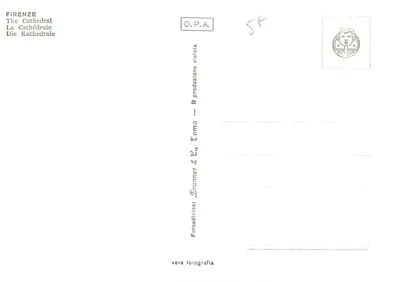 Florenca — Katedra — Brunner & C., Como — Rewers