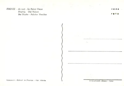 Florencio de Nuit - Palazzo Vecchio - Innocenti - nr 318 — Rewers