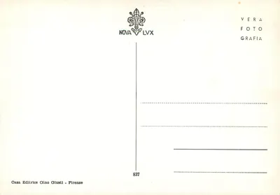 Bazylika S. Miniato al Monte — Kaplica Kardynała Jacopa di Portogallo — Wydawca Gino Giusti, nr 837 — Rewers