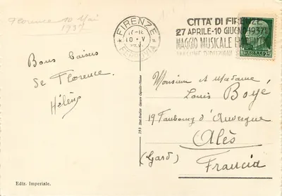 Florencja - Katedra — Wydawca Ediz. Imperiale, n° 193 — Rewers