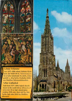 Ulmer Münster — catedral gótica — Bildverlag Arthur L. Traut, n° 7900