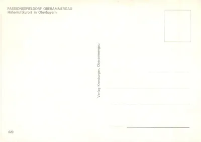 Passionsspieldorf Oberammergau — Castelo de Linderhof, Teatro da Paixão, Mosteiro de Ettal, Escultor de Madeira, Casa Heinzeller — Verso