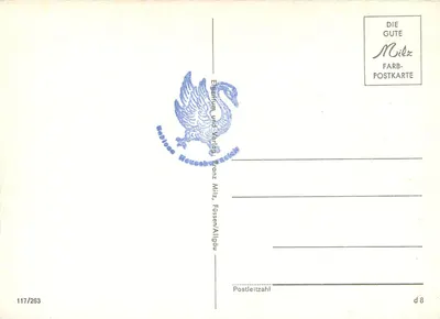 Castelos Reais da Baviera — Editor Franz Milz, Füssen/Allgäu — n° 117/263 — Verso