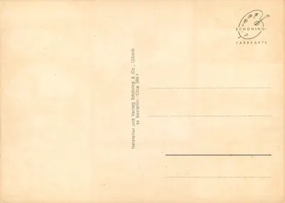 Chiemsee — Vista panorâmica com edelweiss branco — Schöning & Co. Lübeck — Verso