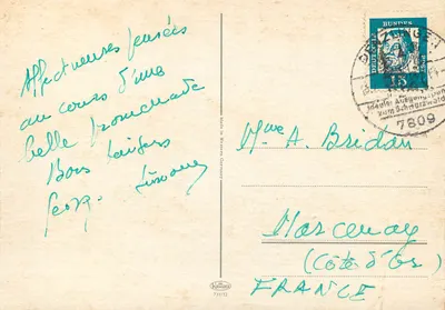 Schwarzwald — Saudação do Schwarzwald — editor Krüger, n°731/12 — Verso