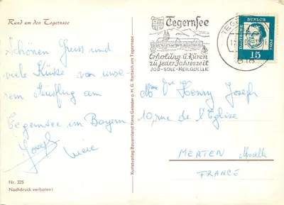 Tegernsee — Ao redor do Tegernsee — Kunstverlag Bayernland — Verso