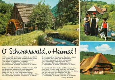 Bilhete postal moderno Schwarzwald Heimat