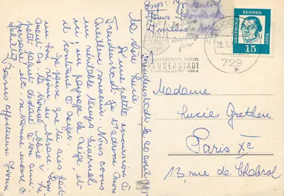 Bilhete postal moderno Schwarzwald Heimat — Verso