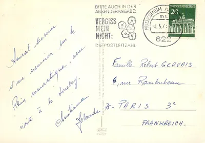 Rhein Souvenir — Kolekcja widoków rzymskich — wydawca Krüger, nr 936/207 — Rewers