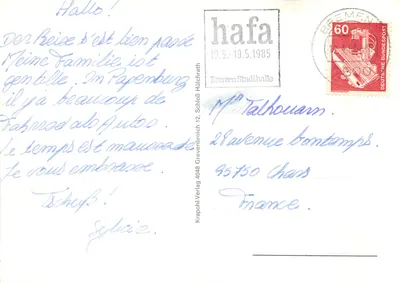 Bon Omsland — Colagem de locais turísticos — Krapohl-Verlag — Verso