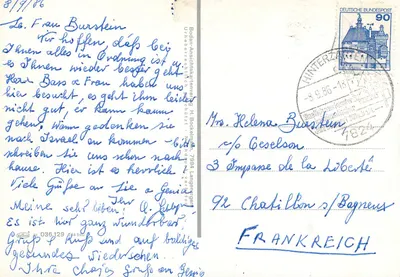 Schwarzwald — Grünze do Schwarzwald — editor H. Bockelmann — Verso