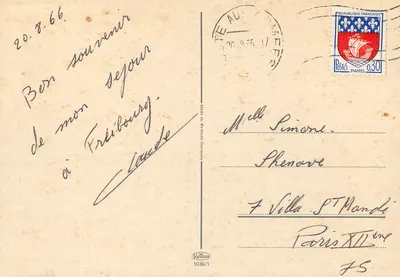 Schwarzwald — Turystyczna kartka pocztowa — Kretiger 1036/1 — Rewers