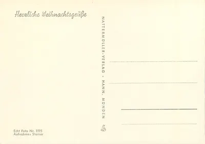 Kościół w Nattermühler — zimowa widok z śniegiem — Nattermühler-Verlag, Hann. Münden — Rewers