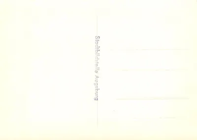 Sala de música com clavecín — Museu da cidade de Augsburg — Stadtbildstelle Augsburg — Verso