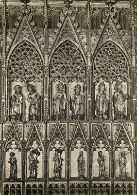 Oberwesel-Rhein, Igreja da Virgem Maria — Altar dourado, lado esquerdo 1331 — Hermann Kunstkarde - 211