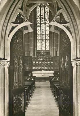 Oberwesel-Rhein, Liebfrauenkirche — Cúpula com cadeira dourada — Hermann Kunstkarde - 208