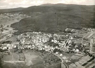 Schloßborn no Taunus — vista aérea — Orig. Fliegeraufnahme