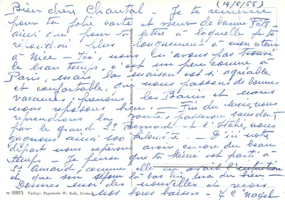 Zurzach — vista aérea — Verlag Papeterie W. Kalt — Verso