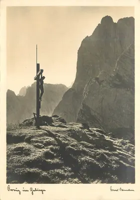 Puring im Gablinga — cruz de caminho no topo — Ernst Baumann