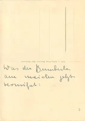 Puring im Gablinga — cruz de caminho no topo — Ernst Baumann — Verso