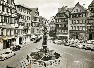 Marktplatz em Tübingen — Cidade Universitária de Tübingen — Gebr. Metz, Tübingen