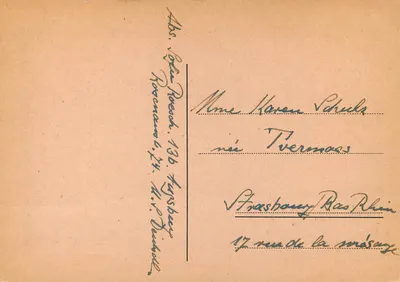 Augsburg, Rathaus i Perlachturm — widok z powietrza — wydawca nieznany — Rewers
