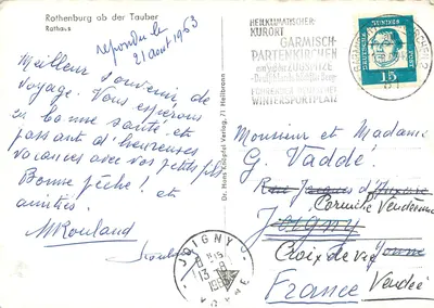 Rothenburg ob der Tauber — Rathaus — Dr. Hans Knopfrel Verlag — Rewers