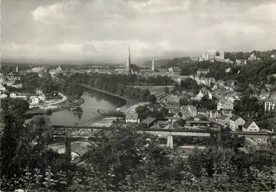 Landshut — Vista do Klausenberg — editor Andres Verlag