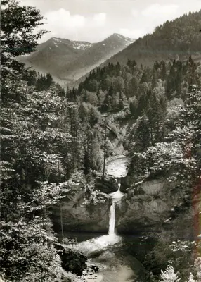 Cascata Buchenegger — Steibis no baiérico Allgäu — Bildverlag Richard Holitzberg