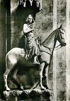 Estatua equestre — Bamberg — editor Joseph Hospe, n° série 1898