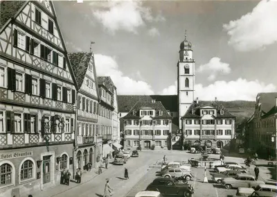 Bad Mergentheim - Marktplatz — editor Verlag Adolph Braun, 6992 Weikersheim
