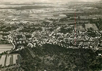 Weilheim-Teck — vista aérea — Fo-Hi Verlag, Göppingen, Best. Nr. L 431