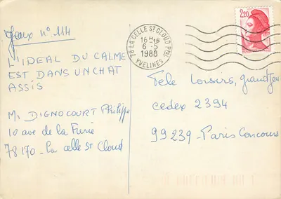Bilhete postal moderno Blankenloch Karlsruhe — Verso