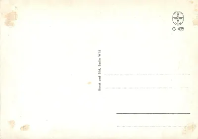 Berlim, Siegessäule — monumento com estátua alada — editor Kunst und Bild, Berlim W 15 — Verso