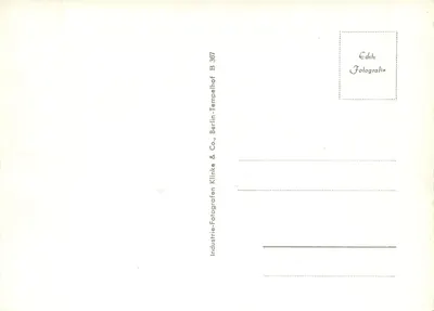 Berlim — após o 13 de agosto de 1961 — Industrie-Fotografie Klinke & Co. — Verso