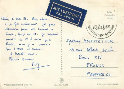 Berlim — Vista panorâmica — KSKUNSTVERLAG REICHENBACH I.V. — Verso