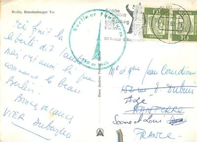 Brandenburger Tor — Berlin, 1963 — Hans Andres Verlag, n°150 — Rewers