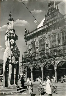 Bremen, Roland com Rathaus — editor Rudolph Karstadt A.G. n°6